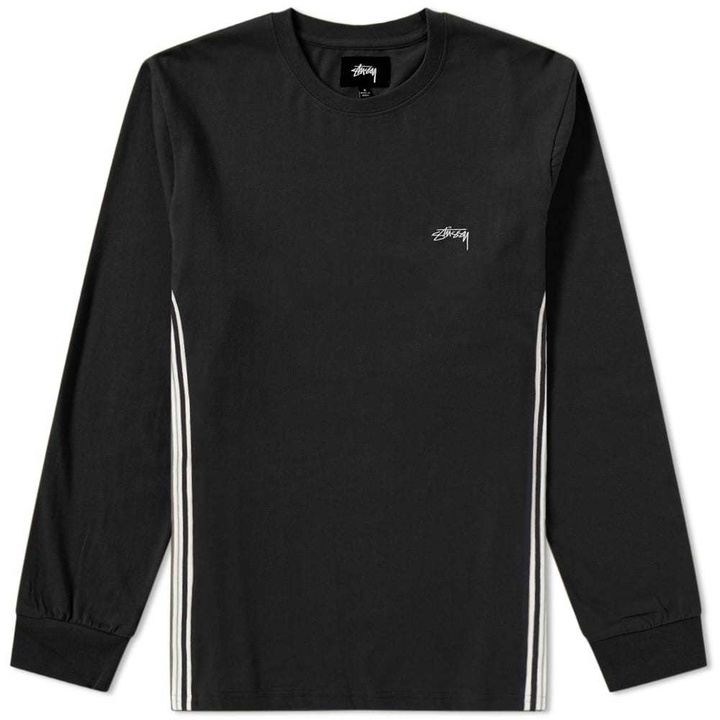 Photo: Stussy Long Sleeve Racer Jersey Tee Black