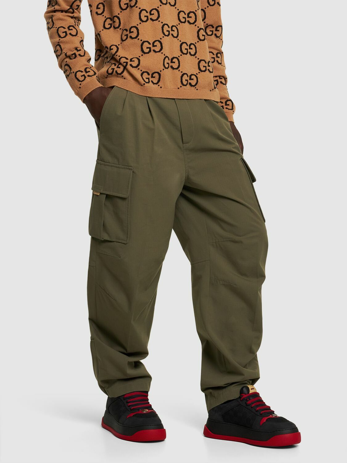 GG Supreme cotton-blend pants