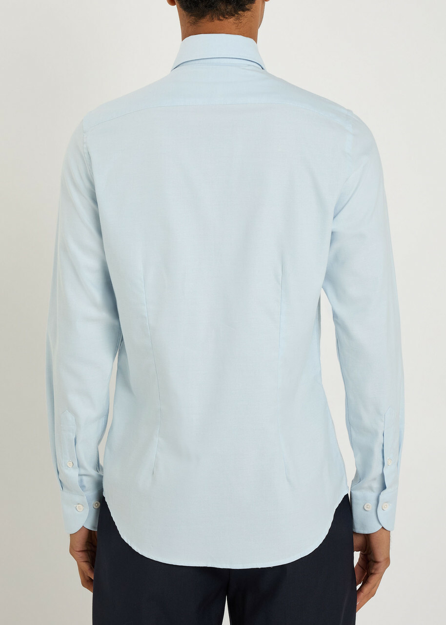 Aurélien Cotton-blend Shirt Blue