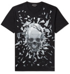 Alexander McQueen - Printed Cotton-Jersey T-shirt - Men - Black