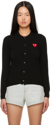 COMME des GARÇONS PLAY Black Heart Patch Cardigan
