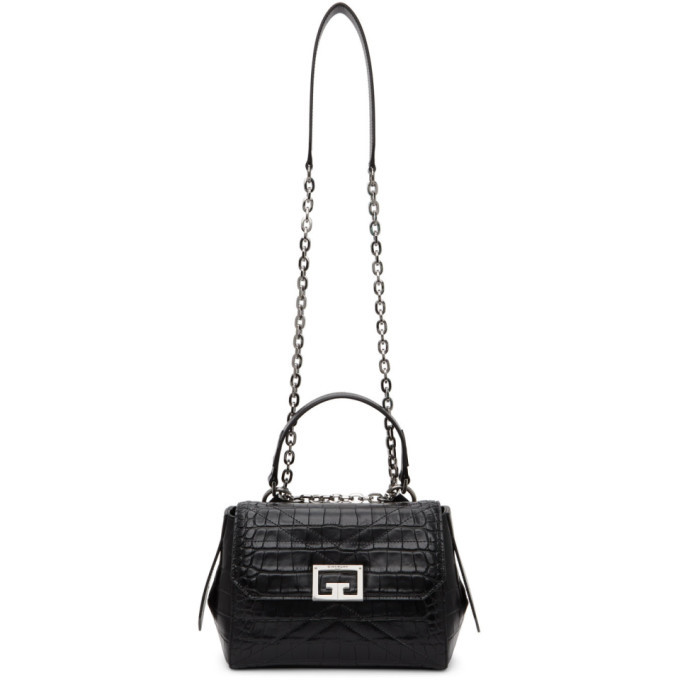 Givenchy Black Croc Small ID Bag Givenchy