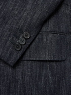Husbands - Slub Cotton and Hemp-Blend Twill Blazer - Blue