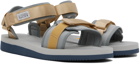 Suicoke Beige & Gray CEL-V Sandals