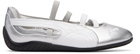 PUMA Silver Speedcat Ballet Metallic Sneakers