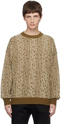 Golden Goose Green Jacquard Sweater