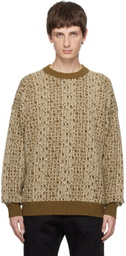 Golden Goose Green Jacquard Sweater