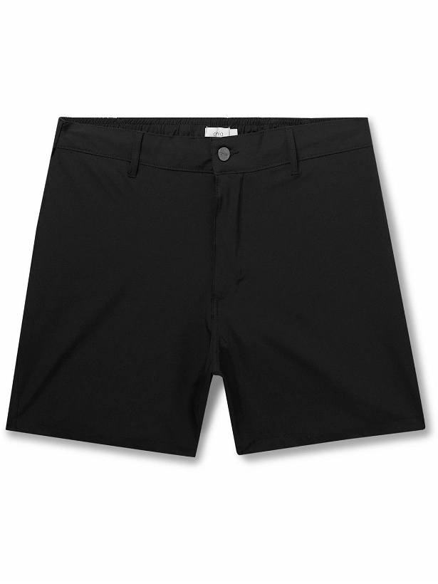 Photo: Onia - All Purpose 6&quot; Straight-Leg Stretch-Shell Shorts - Black