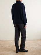 UMIT BENAN - Francis Cashmere Polo Sweater - Blue