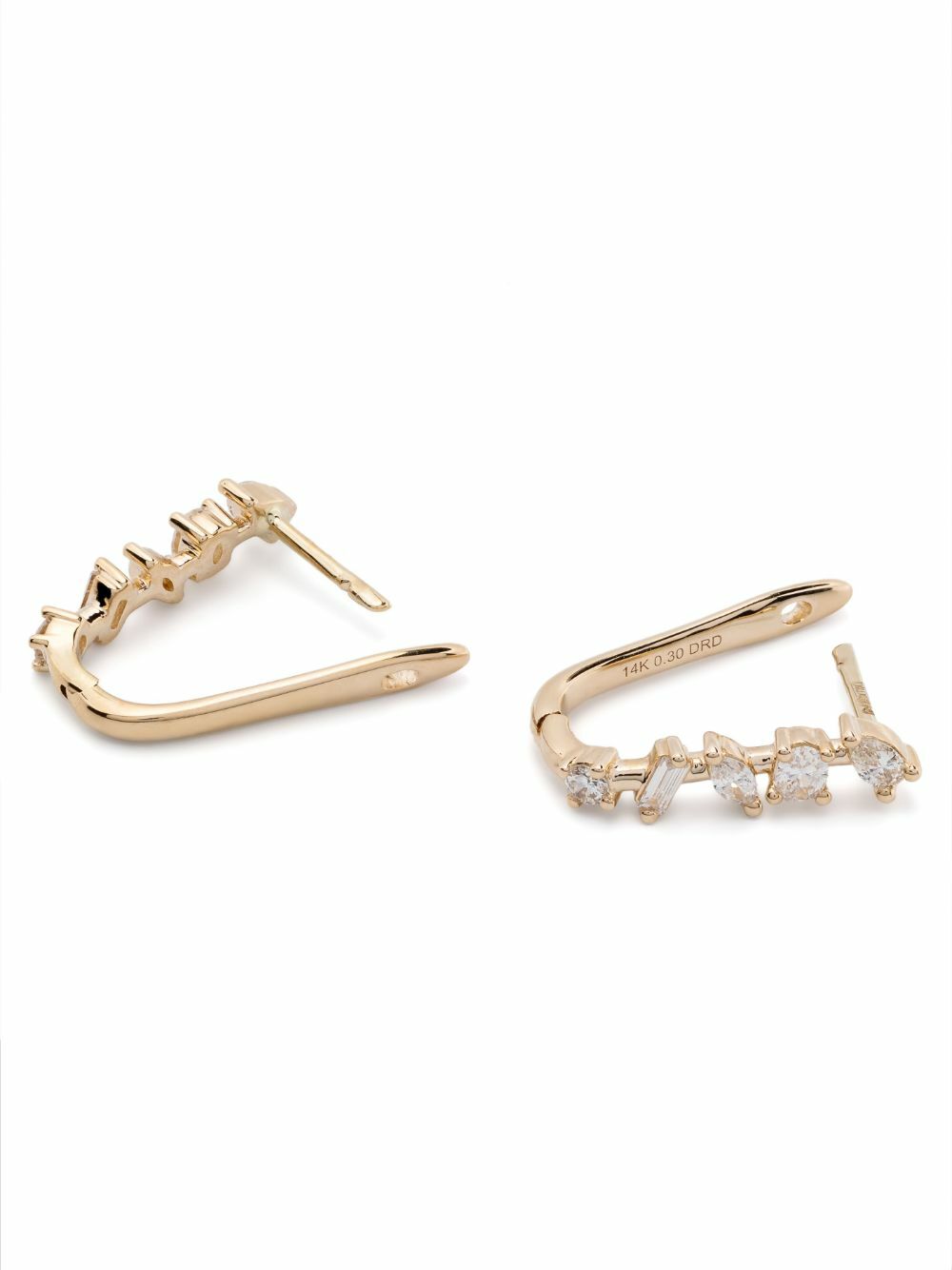 Dana Rebecca Designs 14K Gold Alexa Jordyn Diamond Hoop Earrings