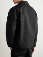 Stone Island - Ghost Logo-Appliquéd Wool Overshirt - Black