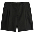 Maison Margiela Men's Raw Hem Tailored Shorts in Black