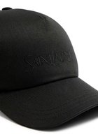 Saint Laurent Logo-embroidered Cotton-blend cap Black