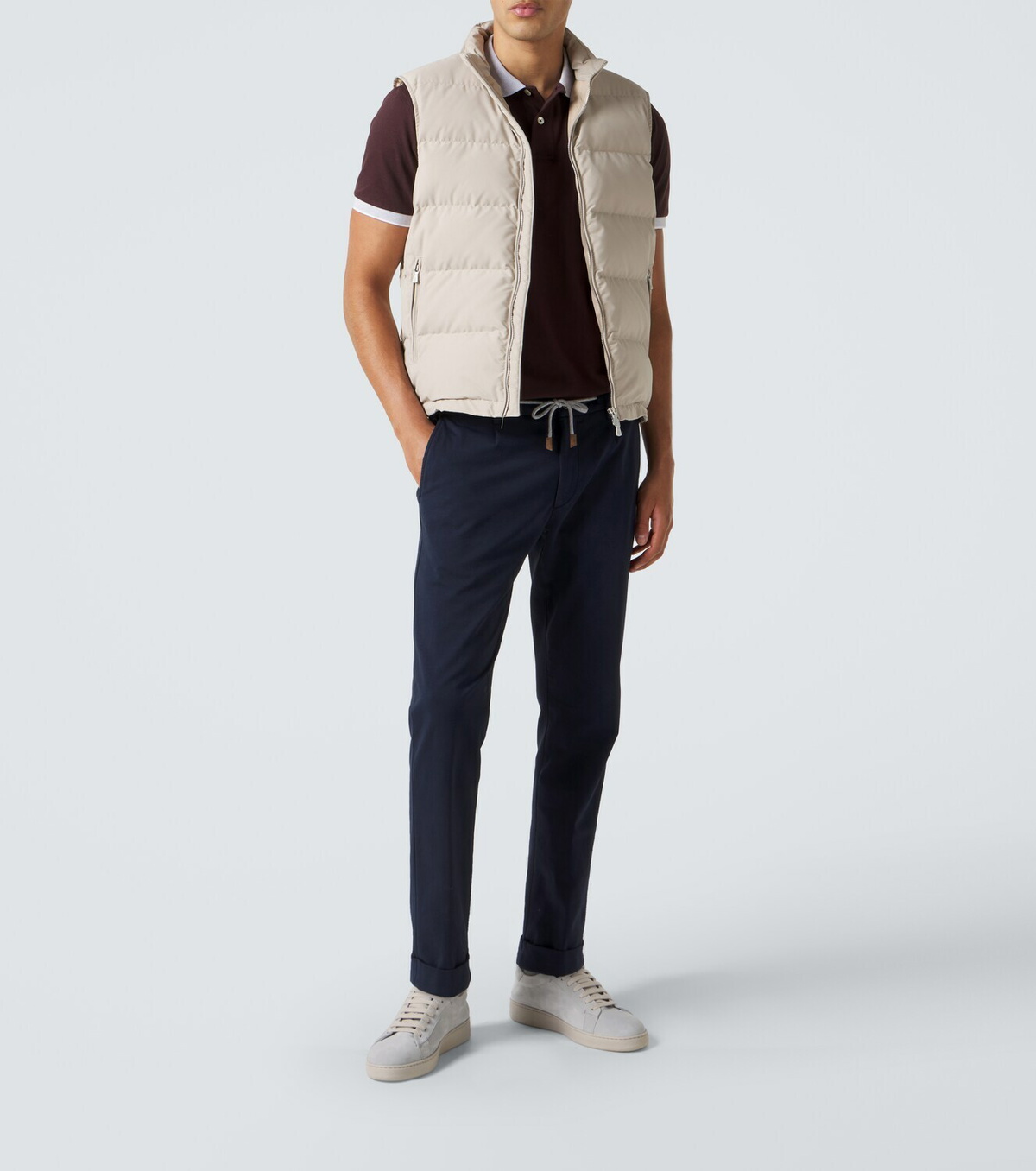 Eleventy Wool-blend down vest