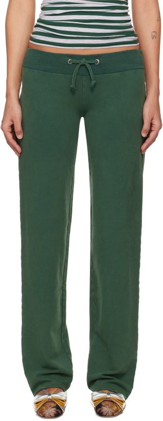 Photo: LAURA ANDRASCHKO Green 'Buller Or Box' Sweatpants