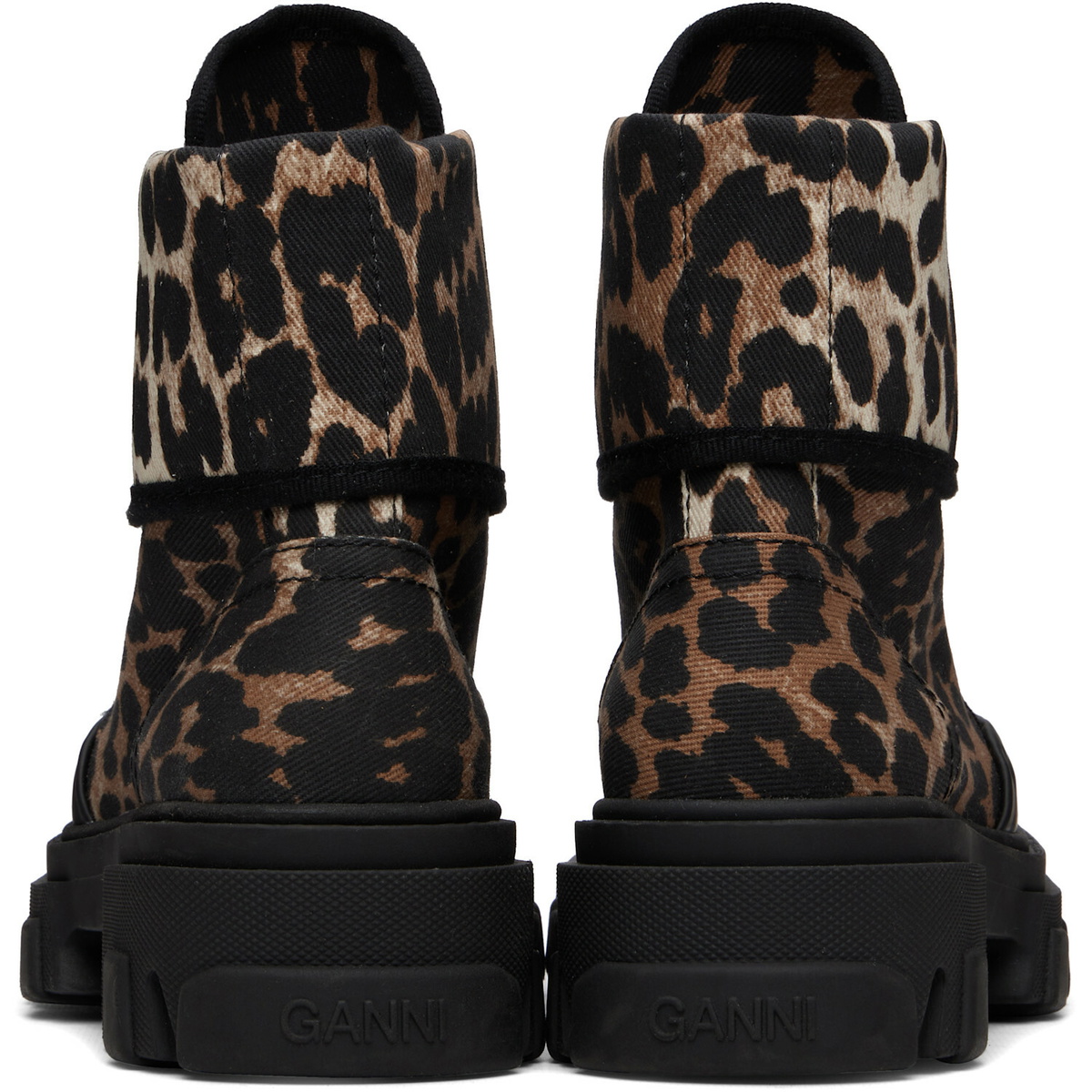 GANNI Brown & Black Trail Boots