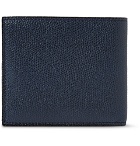 Valextra - Pebble-Grain Leather Billfold Wallet - Navy