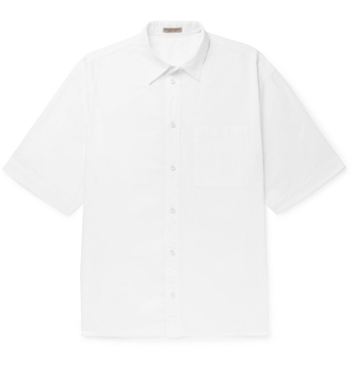 Photo: Bottega Veneta - Crinkled Cotton-Poplin Shirt - White