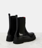Gucci Web Stripe leather Chelsea boots