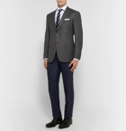 Canali - Navy Slim-Fit Stretch-Wool Trousers - Men - Navy