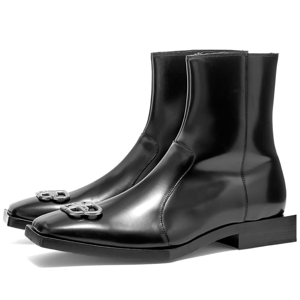 Leather boots Balenciaga Black size 41 EU in Leather  29421289