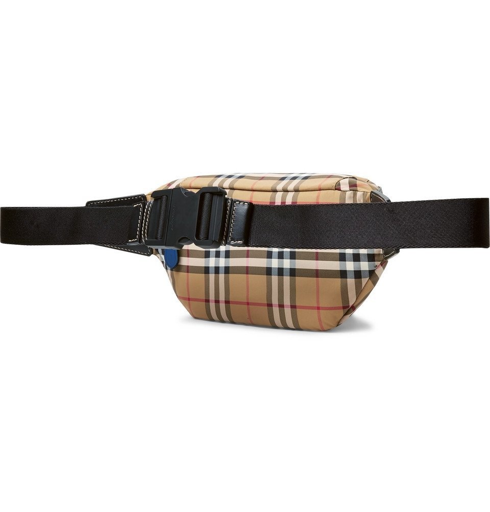 Burberry Men's Vintage Check Nylon Belt Bag/Fanny Pack