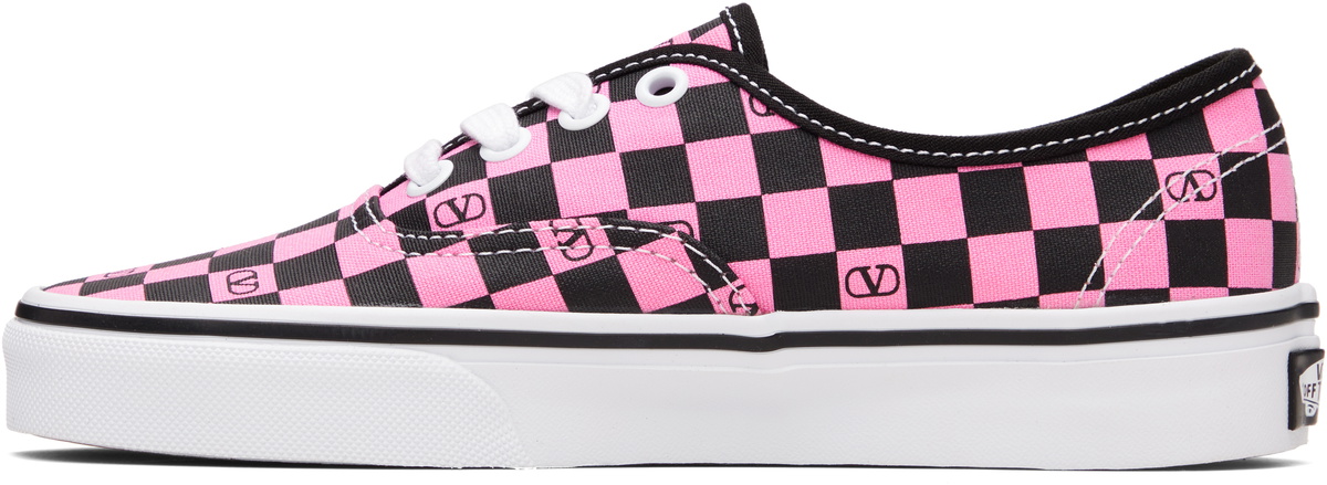 Valentino Garavani Pink Vans Edition Low-Top VLogo Checkerboard Sneakers