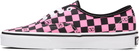 Valentino Garavani Pink Vans Edition Low-Top VLogo Checkerboard Sneakers