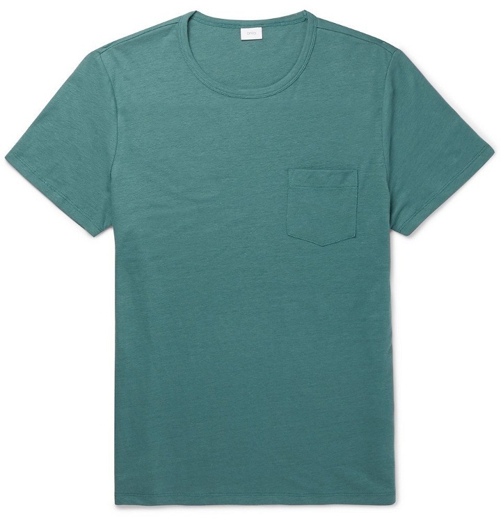 Photo: Onia - Chad Linen-Blend T-Shirt - Men - Green