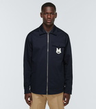 Moncler - Logo zip-up cotton shirt