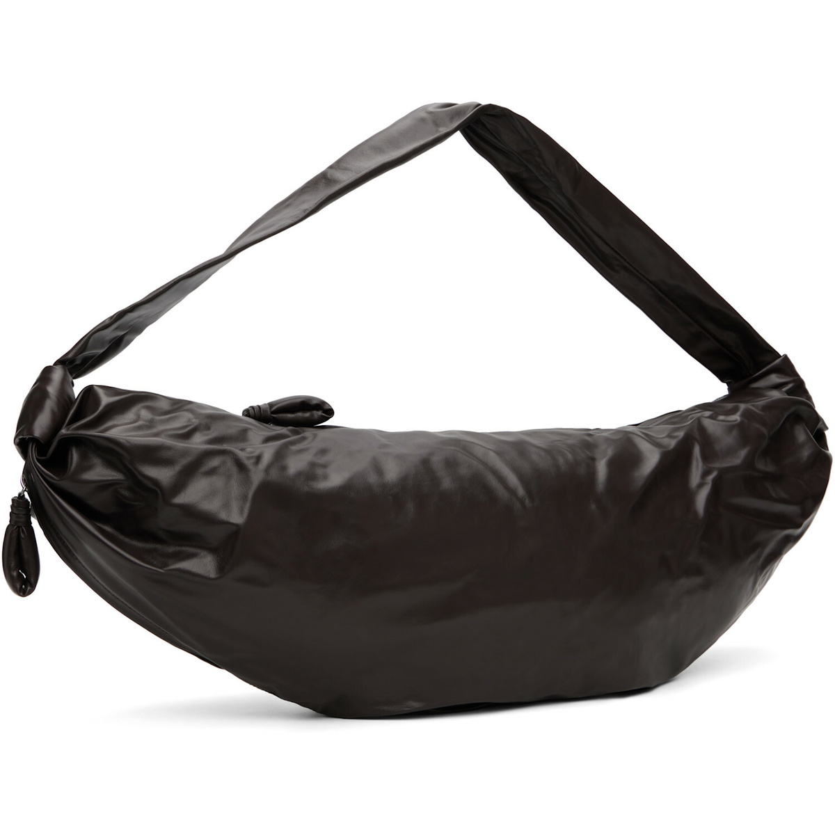 LEMAIRE Brown Large Soft Croissant Bag
