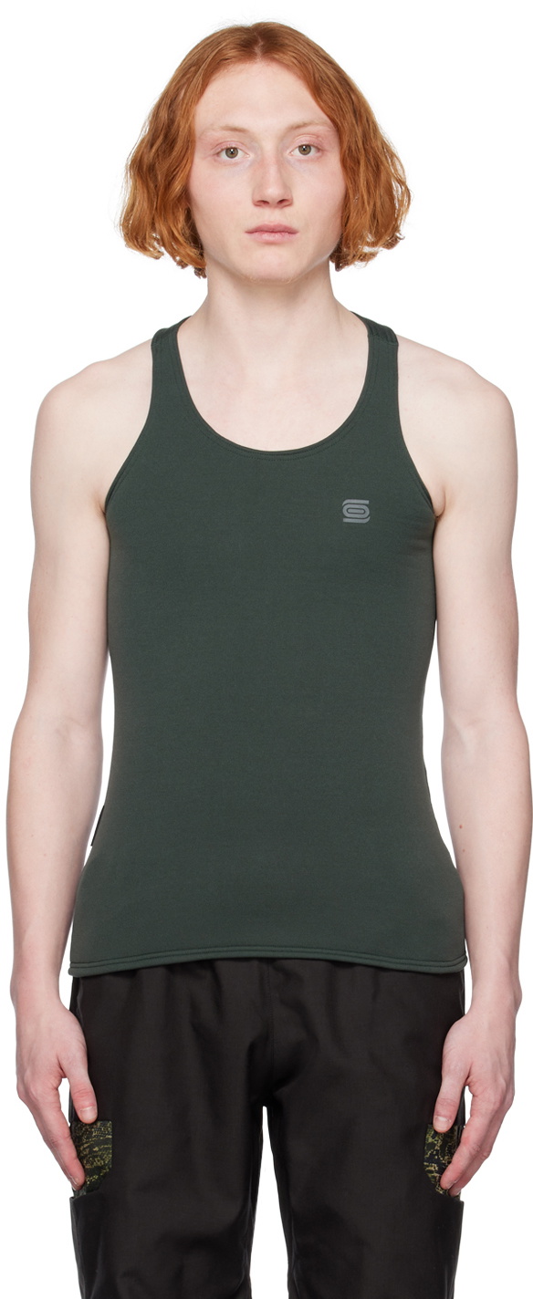Olly Shinder Green Racerback Tank Top