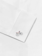 Paul Smith - Bike Silver-Tone and Enamel Cufflinks
