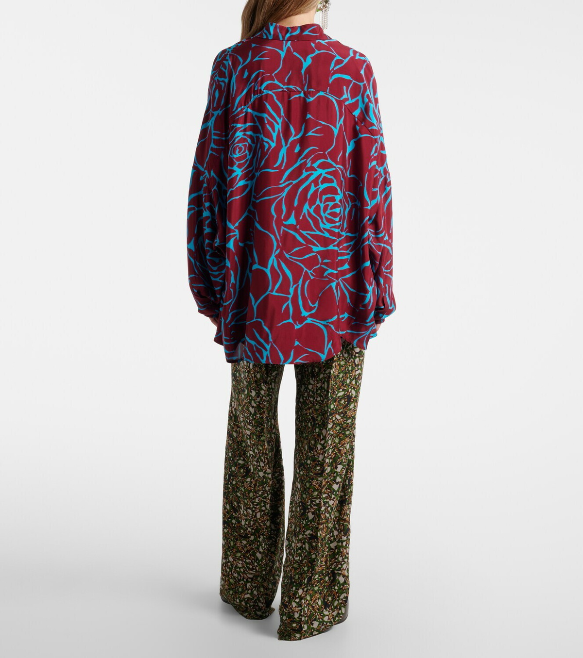 Dries Van Noten Printed wide-leg pants