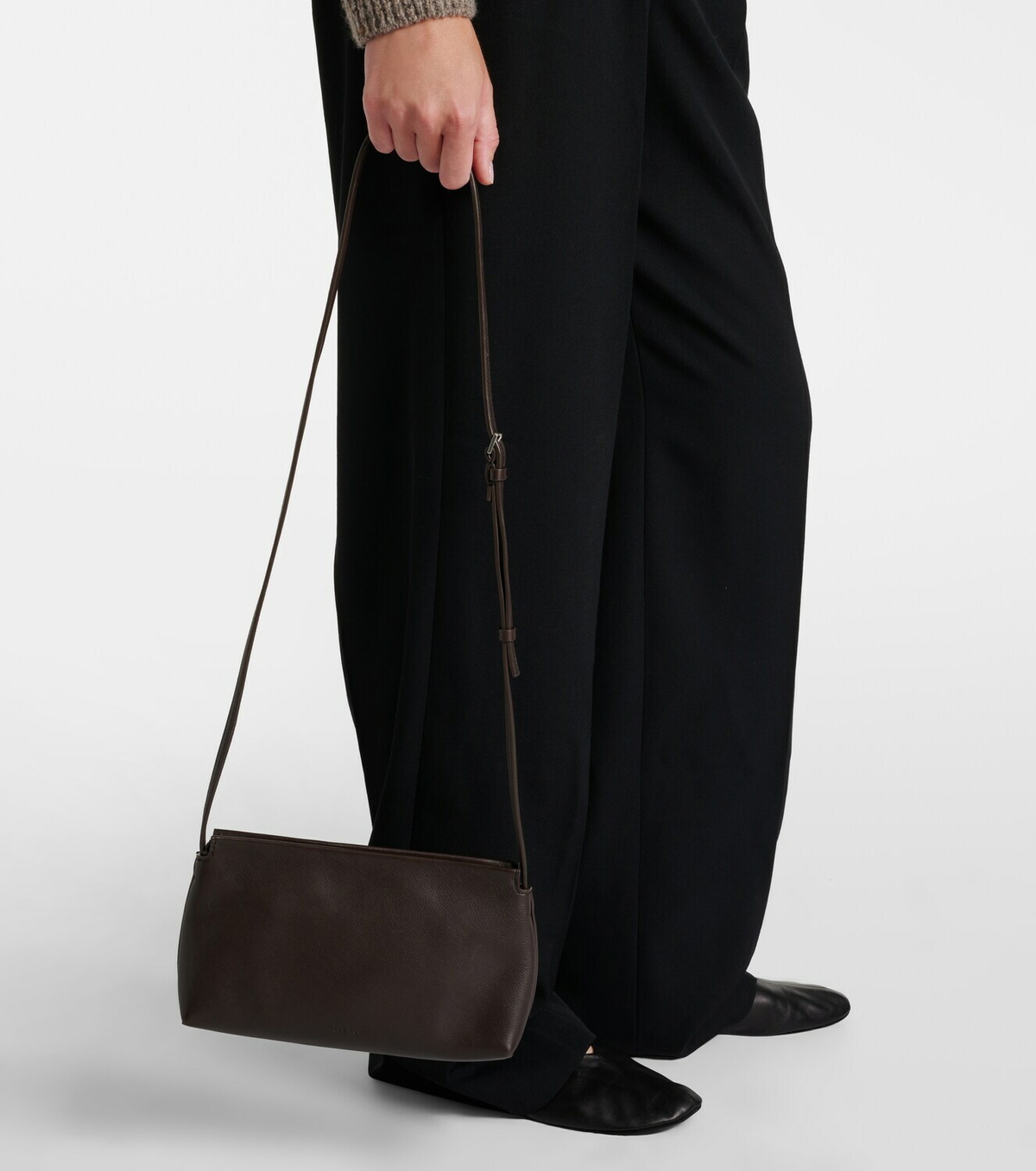 The Row Rene leather shoulder bag