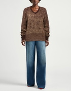 Manila Grace Womens Sweater in Brown