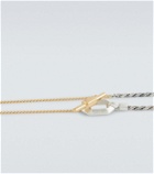 Bottega Veneta Facet 18kt gold-plated and sterling silver necklace