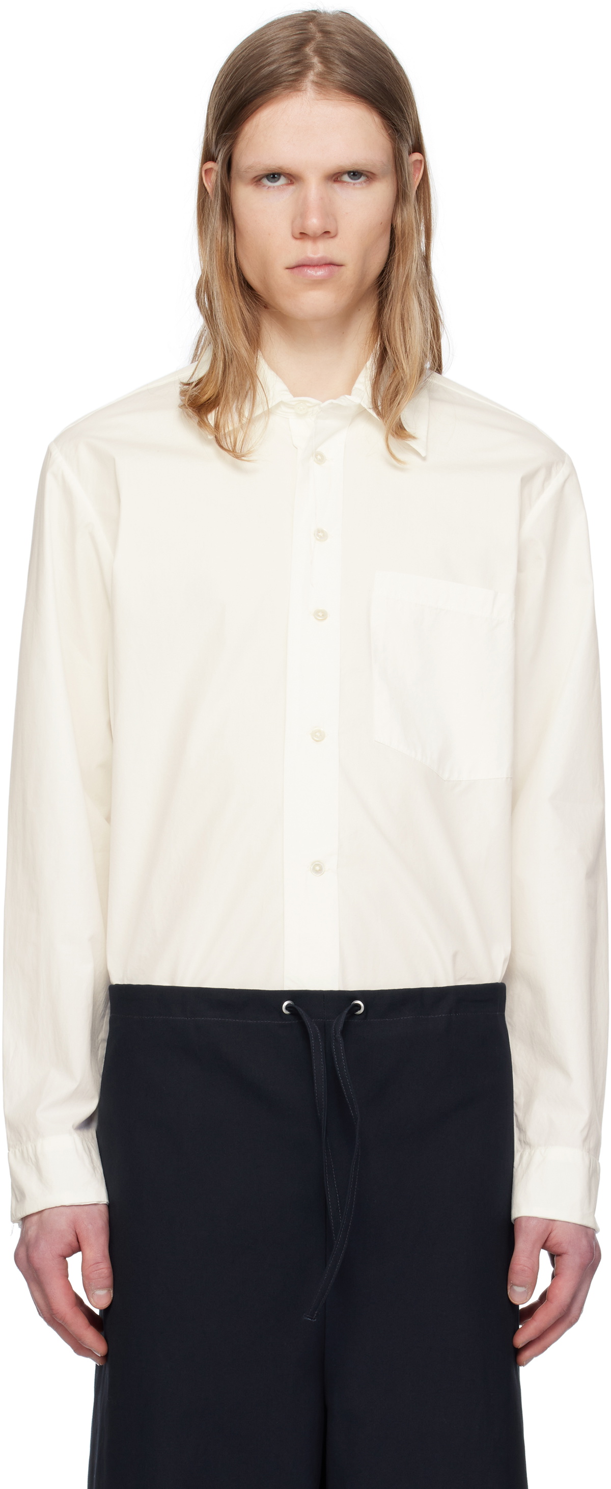 S*B様 camiel fortgens 白シャツ Camiel Fortgens Off-White Basic Shirt Camiel Fortgens