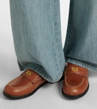 Miu Miu Leather penny loafers