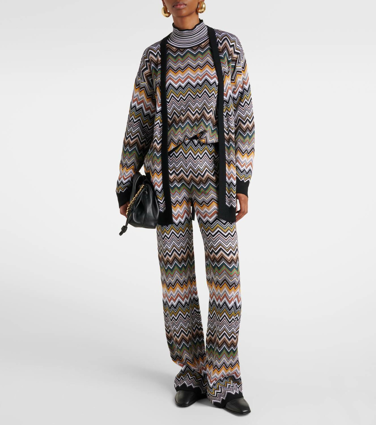 Missoni Zigzag belted cardigan