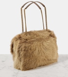 Saint Laurent Niki Large faux fur shoulder bag