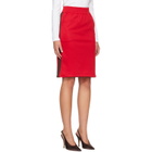 Coperni Red Tracksuit Midi Skirt