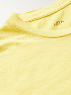 ALTEA - Slub Stretch-Linen T-Shirt - Yellow - S