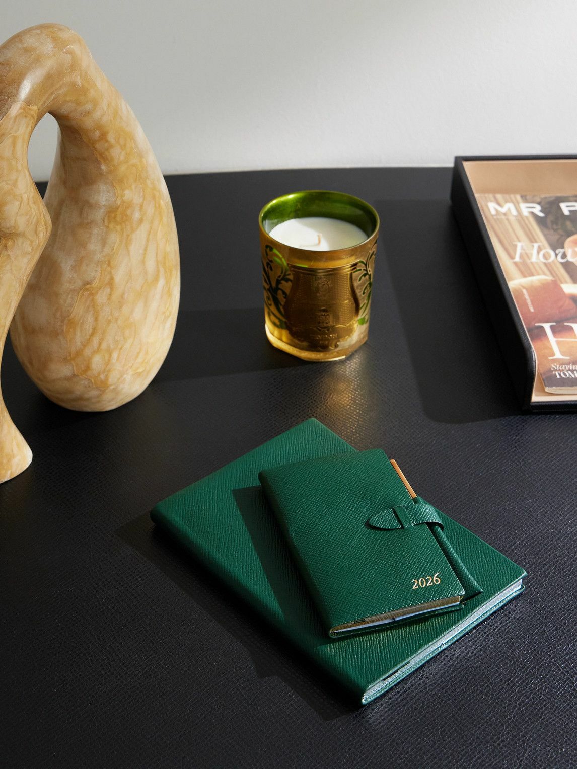 Smythson - Panama Cross-Grain Leather 2026 Weekly Diary with Pencil