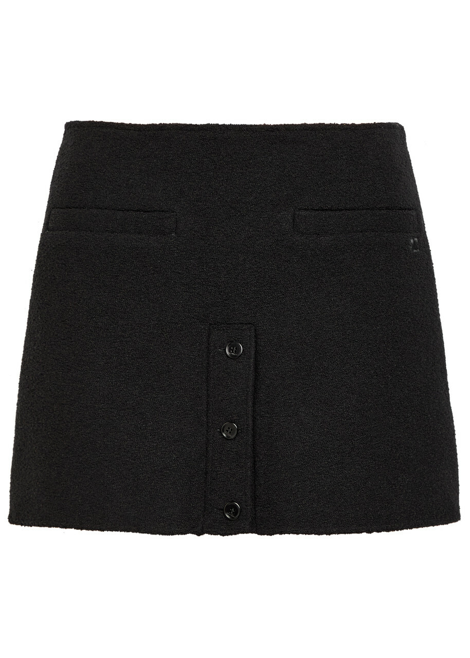 Courrèges Tweed Mini Skirt Black