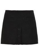 Courrèges Tweed Mini Skirt Black