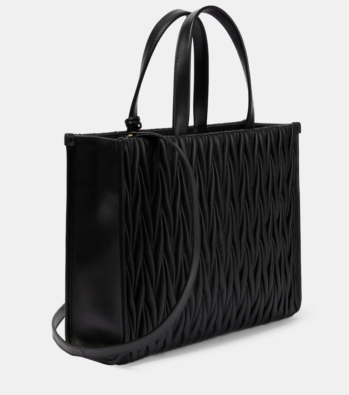 Miu Miu Matelassé leather tote bag Miu Miu