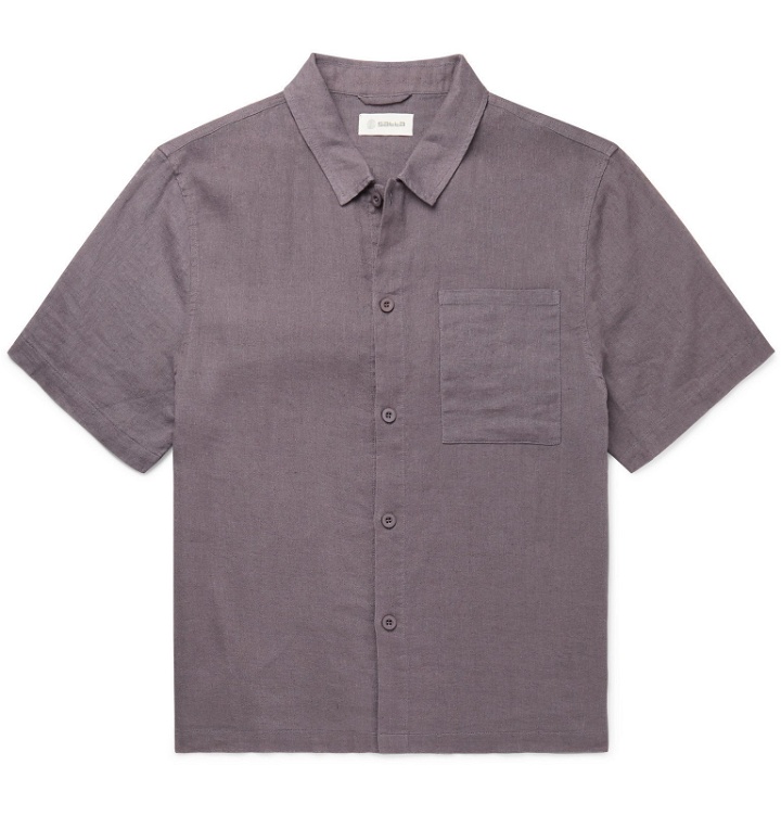 Photo: Satta - Paseo Linen and Cotton-Blend Shirt - Purple
