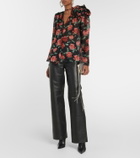 Magda Butrym Floral silk blouse