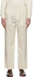 Lemaire Off-White 2 Pleats Trousers
